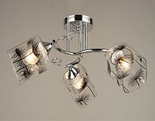 Люстра потолочная трехрожковая Мелодия Света Е27 220В 60Вт Хром картинка 